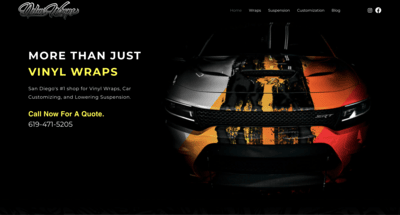 Web Design website thumbnail for Deluxwraps Vinyl Wraps San Diego California