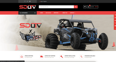 Web Design website thumbnail for SDUTV San Diego California