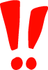 Red marker exclamation