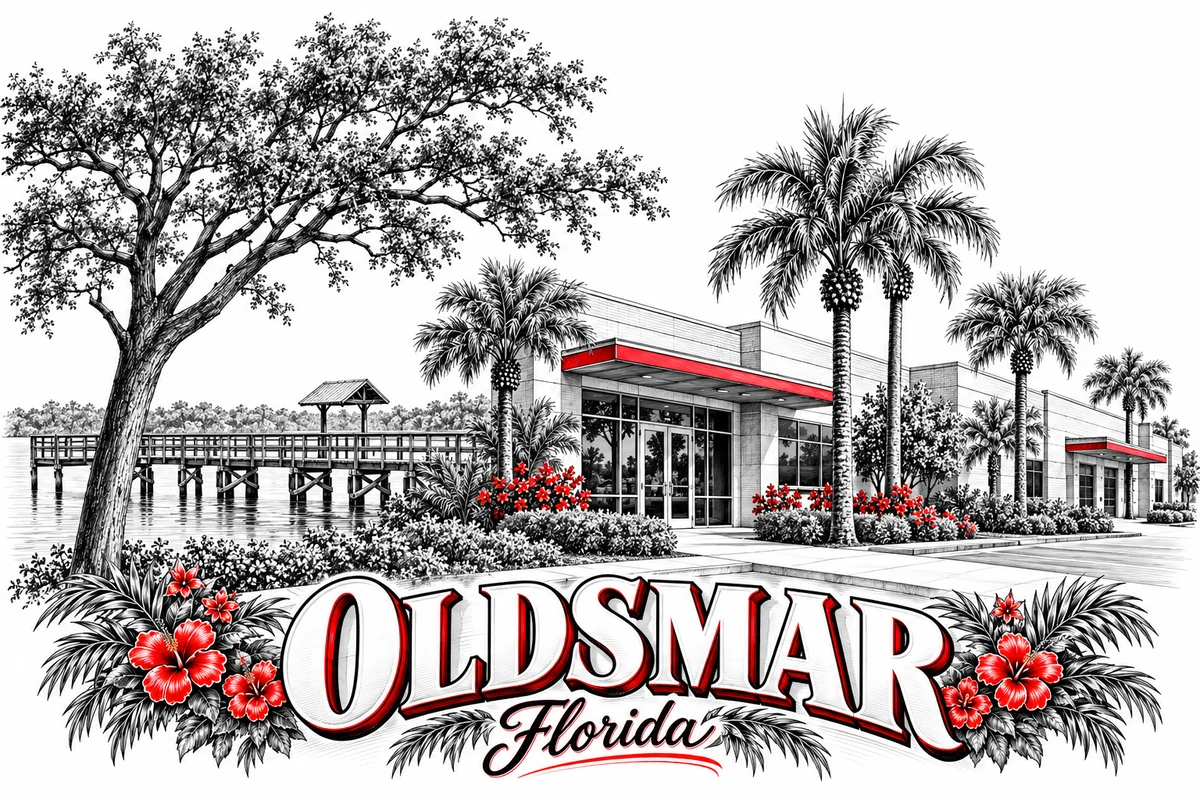 Oldsmar Web design illustration
