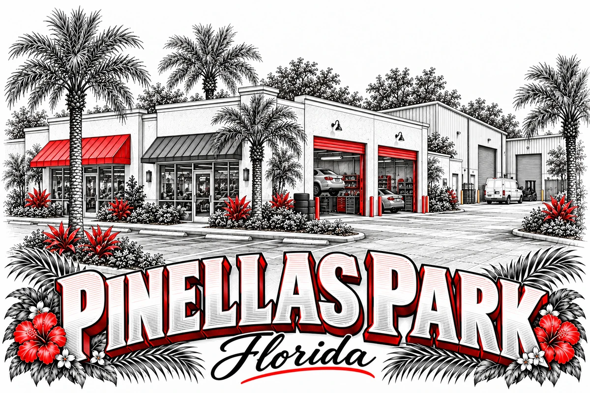 Pinellas Park web design illustration