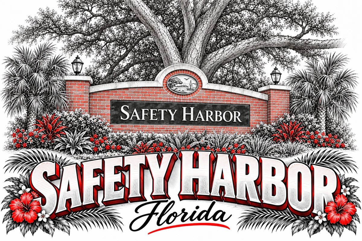 Safety Harbor web design illustration