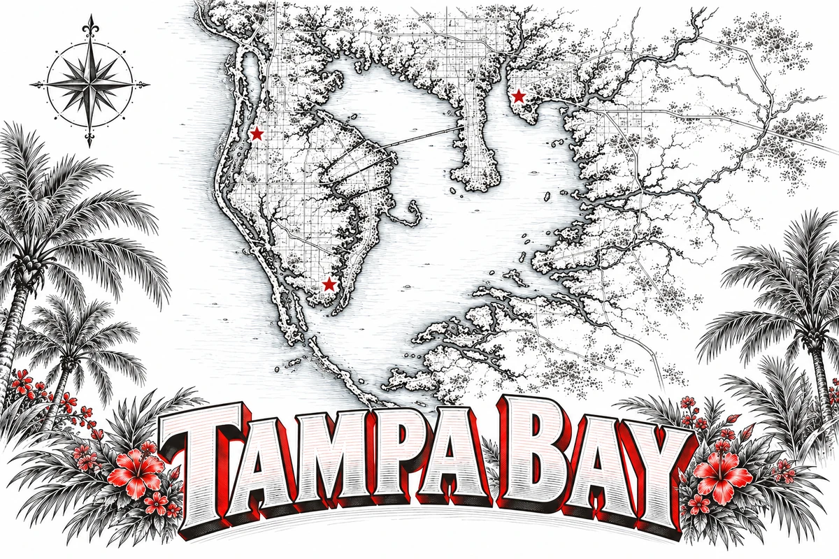 Areas we serve in Tampa Bay illustration