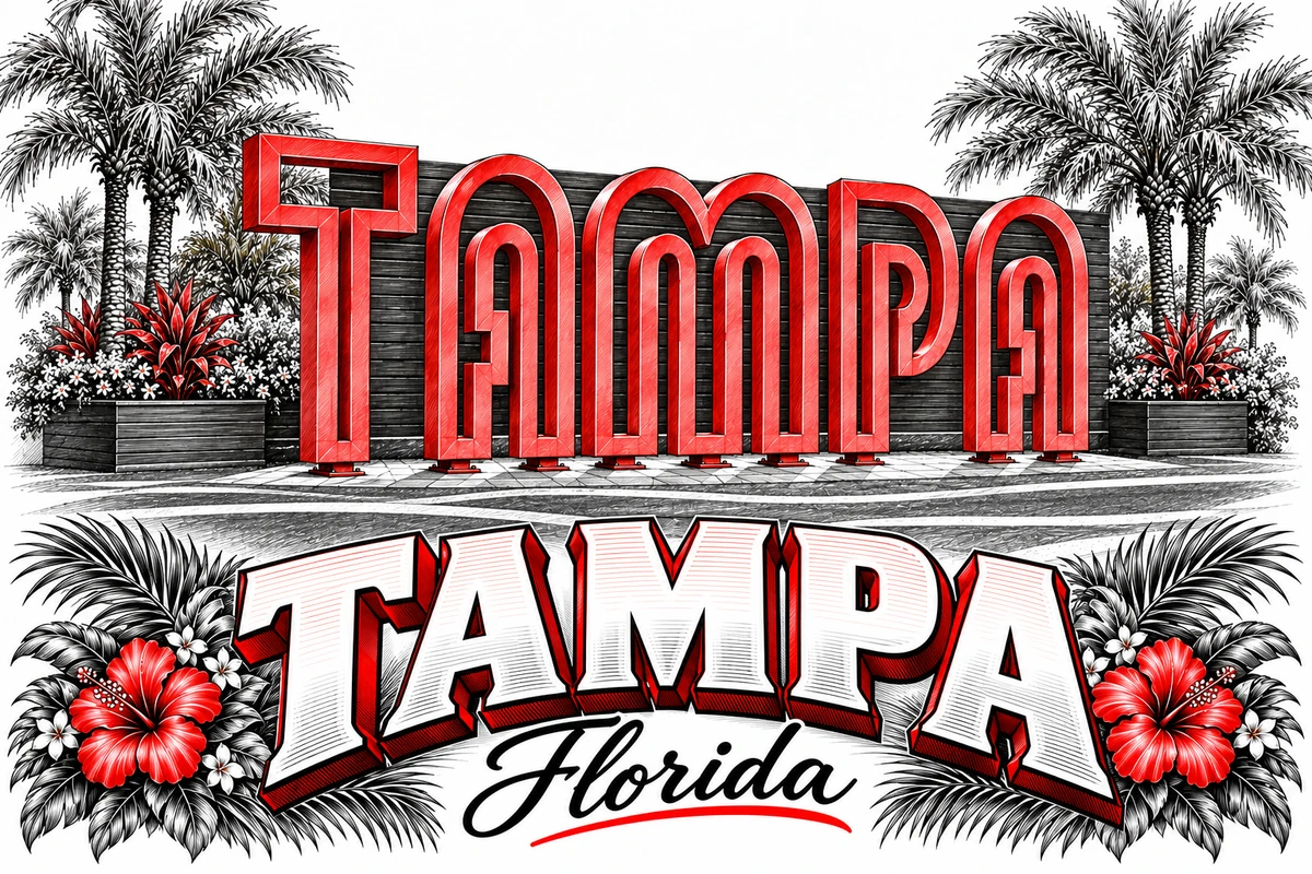 Tampa web design illustration